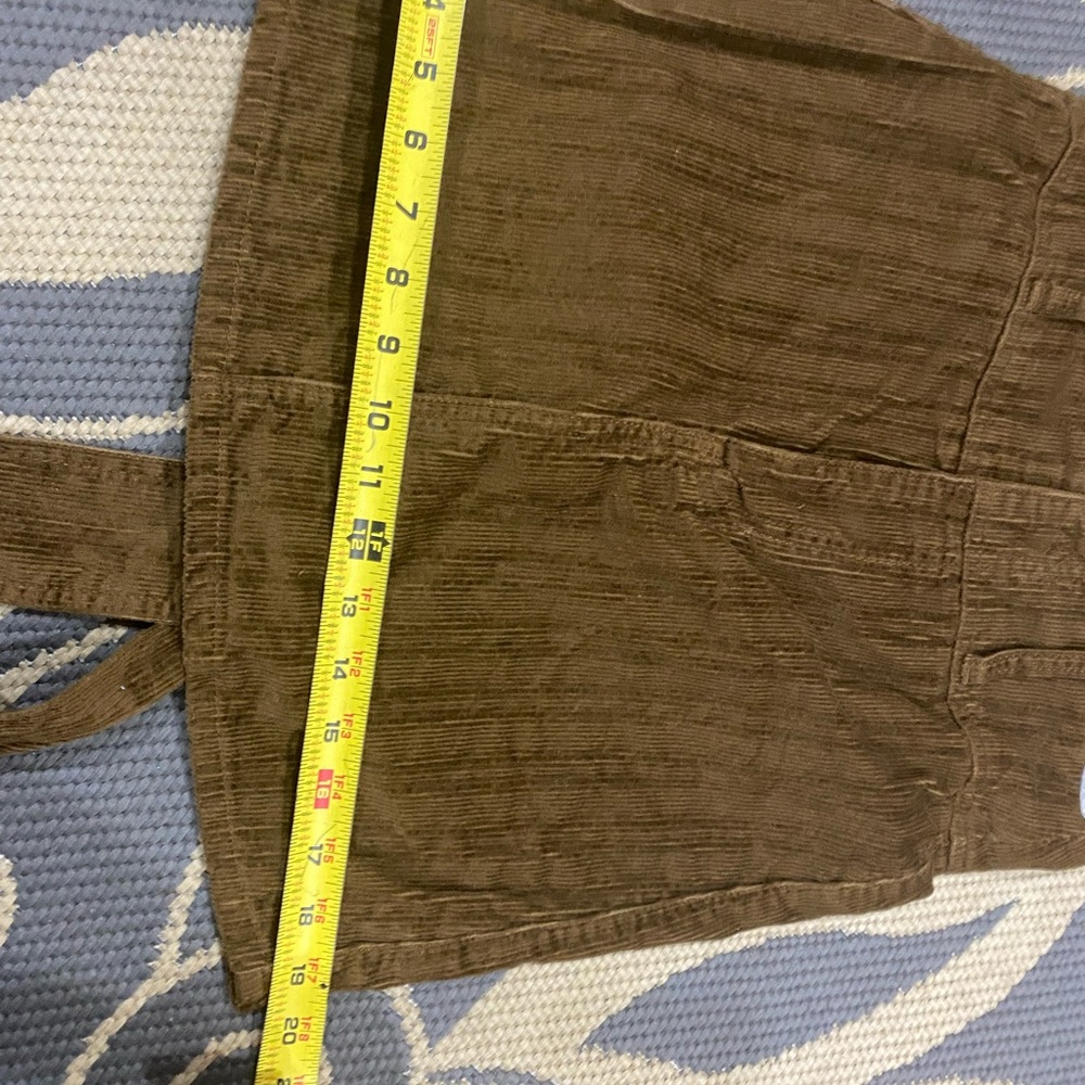 FREE W/PURCHASE! Rewash Brown Corduroy Front Tie Skirt - Sz 1 ✨ - Picture 4 of 5